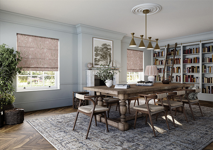 Almond Blossom, Pebble - Roman Blind - Image 7